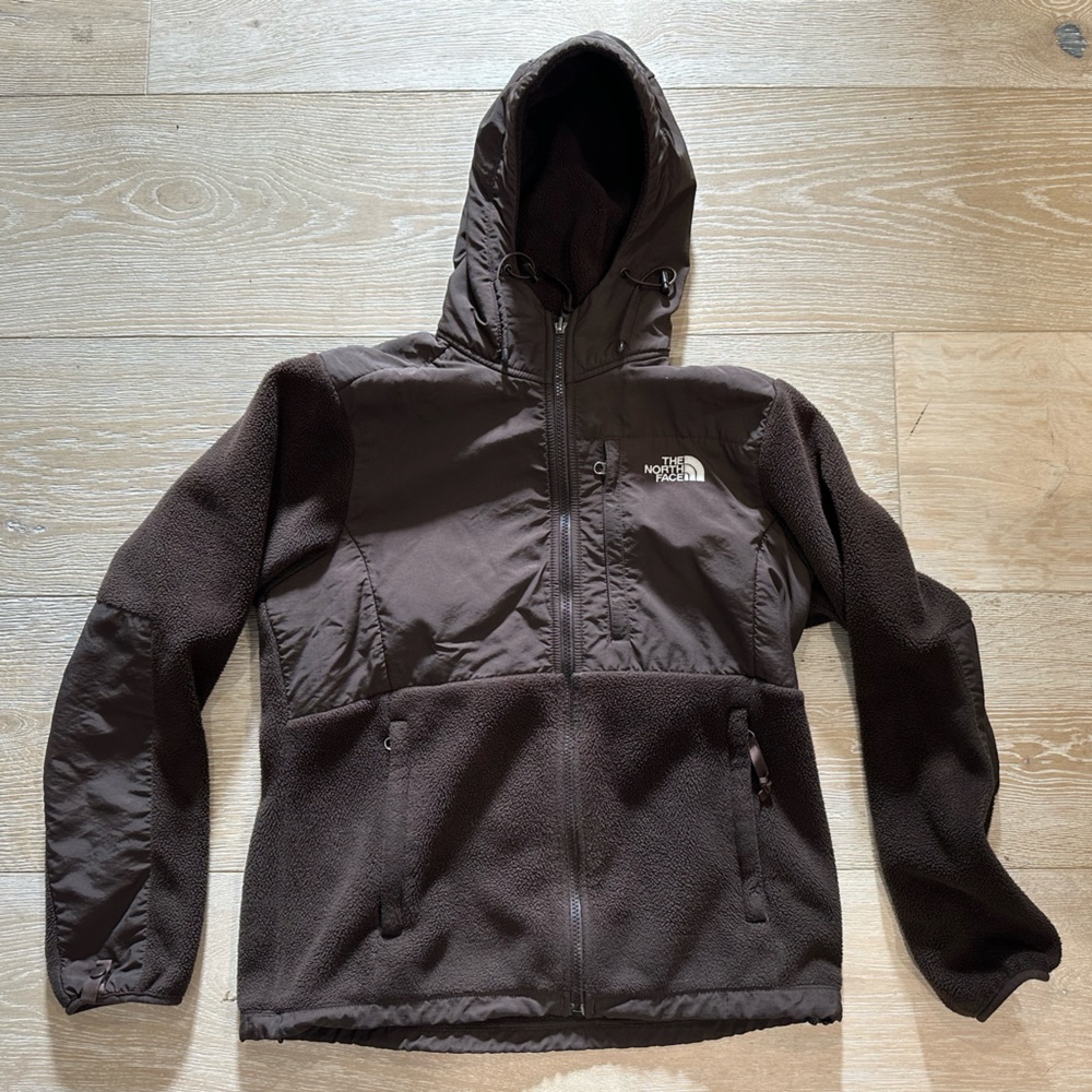 North Face Denali Hoody Fleece Jacket Bittersweet Brown